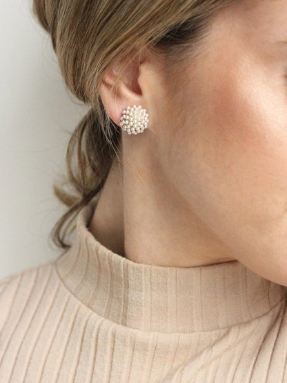 Pearl Pave Studs (Clip-Ons)