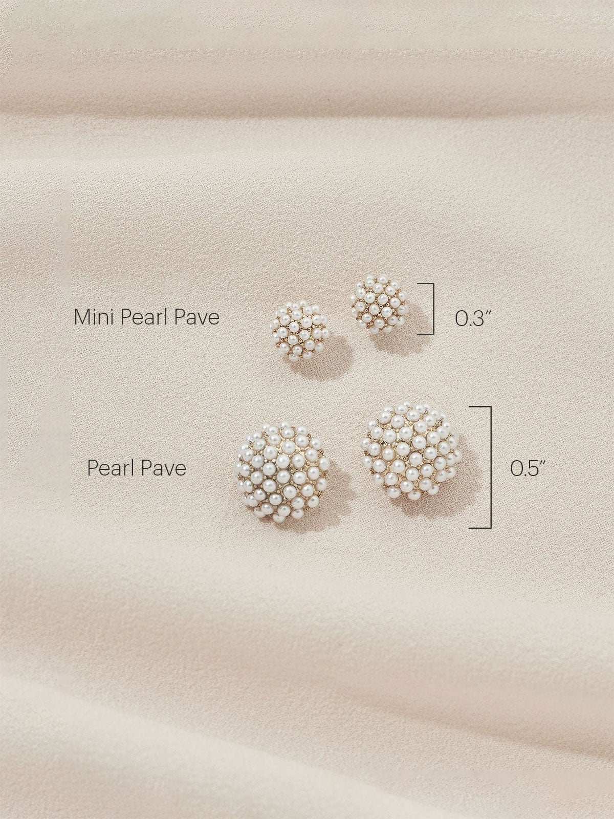 Mini Pearl Pave Studs